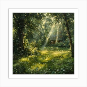 Cabin In The Woods Art Print