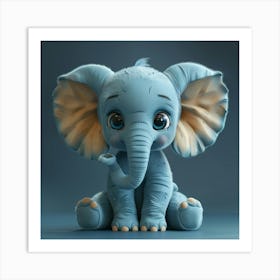 Cute Elephant 3 Art Print