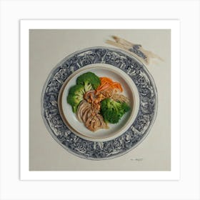 Asian Plate Art Print