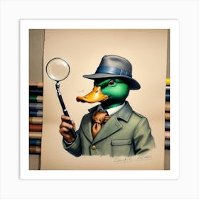 Detective Duck 18 Art Print