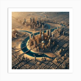 Dubai Cityscape 1 Art Print