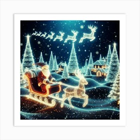 Christmas Sleigh 1 Art Print