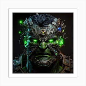 Hulk neon Art Print