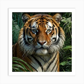 Default Majestic Tiger In The Jungle Art Print