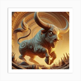 Bull Of The Gods Art Print