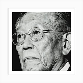 Old Man With Glasses Art Print