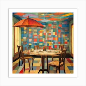 With Umbrella, Paul Klee Dining Room 2 Art Print