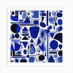 Abstract Blue 2 Art Print