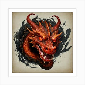 Dragon Head 3 Art Print