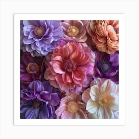 Paper Flowers 22 Art Print