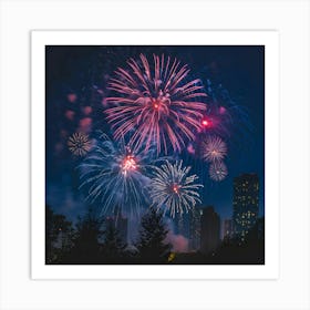 Fireworks In The Sky Art Print