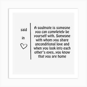 soulmate Art Print