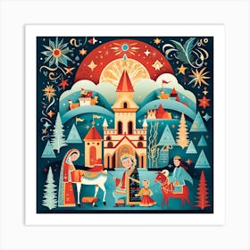 Nativity Scene 5 Art Print