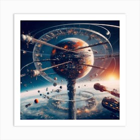 Space Station 42 Art Print