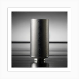 Black Cylinder On A Table Art Print