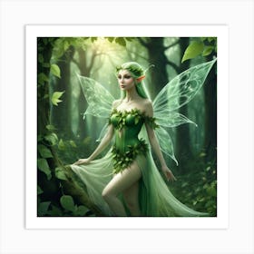 Fairy In The Forest Art Print