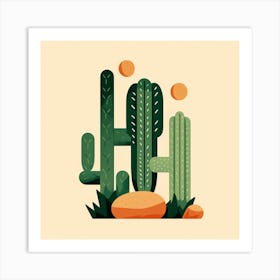 Cactus Illustration Art 22 Art Print