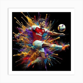 Arsenal Soccer Player Art Print
