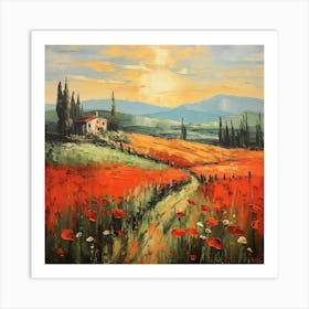 Palette Panorama: Italian Sunrise Art Print