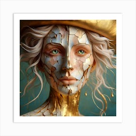 Cracked Pierot Vol 55 Art Print