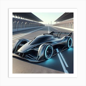 Futuristic Race Car 2 Art Print