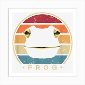 Retro Toad Tadpole Art Print