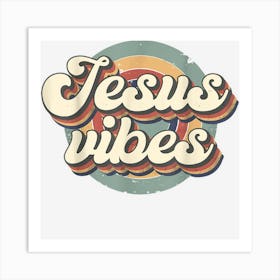 Christian Jesus Vibes God Christian Religious Vintage Lover Poster