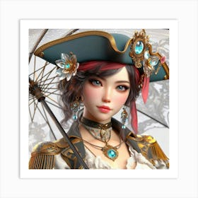 Pirate Girl 1 Art Print