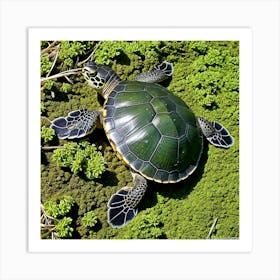 Green Sea Turtle 4 Art Print