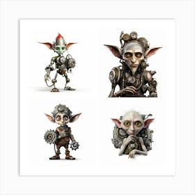 Steampunk Elves Art Print