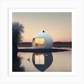 House In The Water 1 Art Print