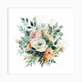 Bouquet Of Flowers 14 Art Print