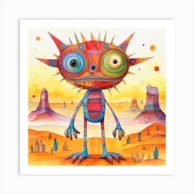 Alien Monster Art Print