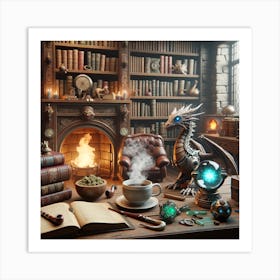 Cyber Wizard Art Print