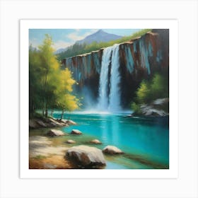 Waterfall 15 Art Print