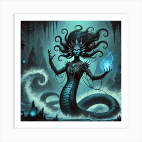 Naga Sea Witch Art Print