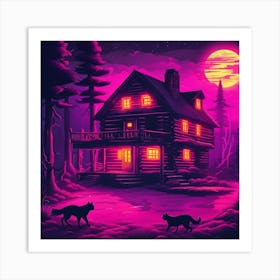 House In The Woods Art Print