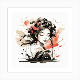 Geisha Art Print