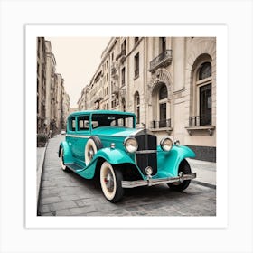 Vintage Car 6 Art Print