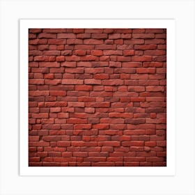 Red Brick Wall 3 Art Print