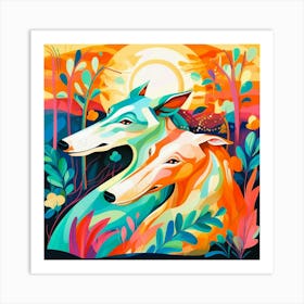 Greyhounds Art Print