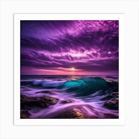 Sunset Over The Ocean 264 Art Print