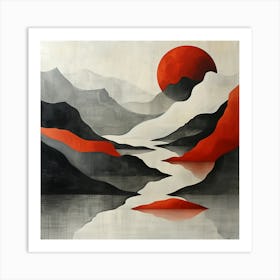 Abstract Landscape Painting Art Print