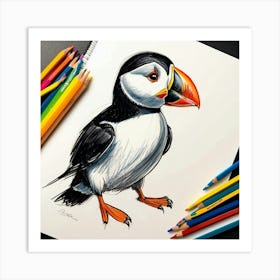 Puffin 7 Art Print