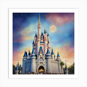 Cinderella Castle Art Print 3 Art Print