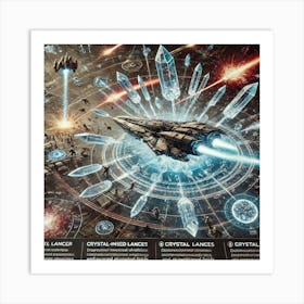 Crystal Lancers Disrupting Asterian Shields Art Print