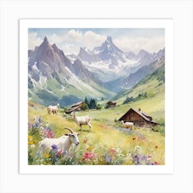 Alpine meadows Art Print