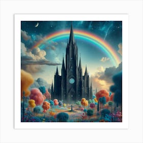 Rainbow Castle 1 Art Print