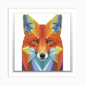 Geometric Fox Art Print