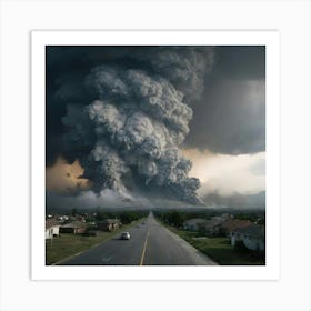 Erupting Volcano Art Print